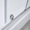 Welland SD-130 elhúzható zuhanyajtó - 130 cm - króm profil