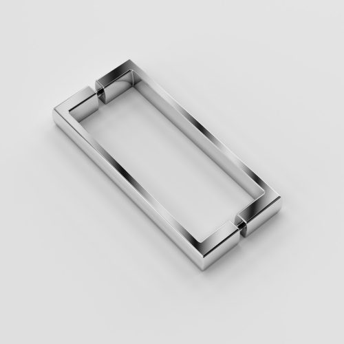 Welland SQ-8080 zuhanykabin elhúzható ajtóval - 80 x 80 cm - króm profil / dekorbetét