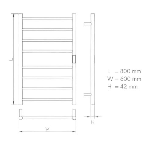Design radiátor - 110 x 50 cm