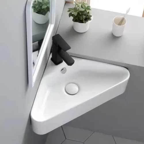 Welland pultra építhető kerámia mosdó