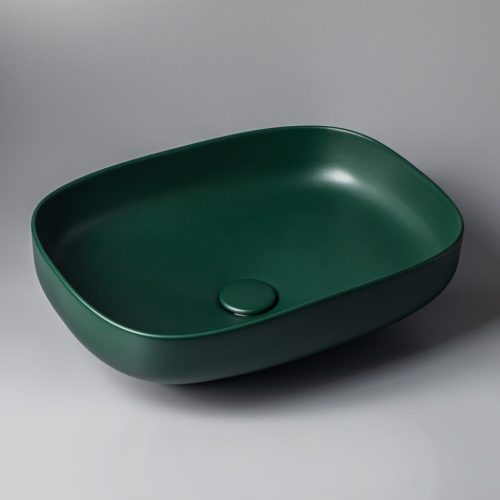 Welland T38-B pultra építhető mosdókagyló - 50 x 38 cm (zöld)