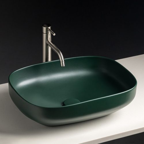 Welland T38-B pultra építhető mosdókagyló - 50 x 38 cm (zöld)