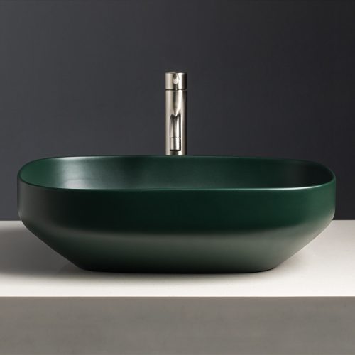 Welland T38-B pultra építhető mosdókagyló - 50 x 38 cm (zöld)