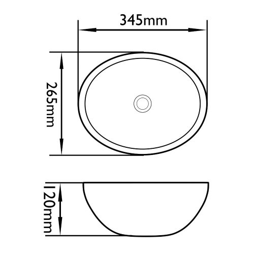 Welland pultra építhető kerámia mosdó - márvány mintás