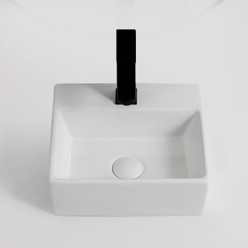 Welland Y9135 falra / pultra szerelhető mosdókagyló - 38 x 30 cm