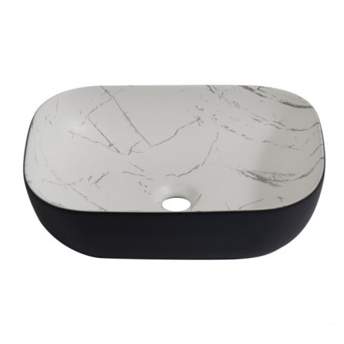 Welland pultra építhető kerámia mosdó - márvány