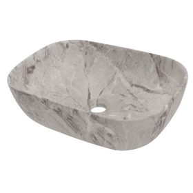 Welland pultra építhető kerámia mosdó - márvány