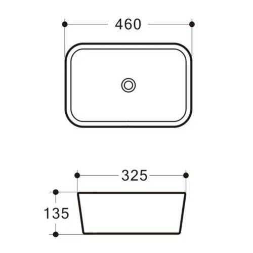 Welland pultra építhető kerámia mosdó - márvány