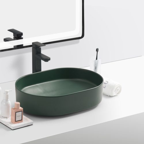 Welland 9720A pultra építhető mosdókagyló - 50 x 37 cm (zöld)