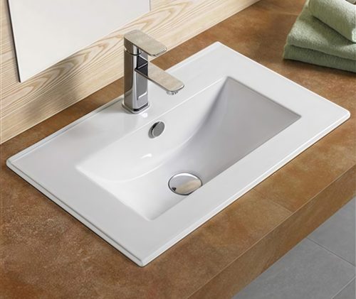 Welland Formia-60-36 fürdőszobabútorra szerelhető mosdókagyló - 61 x 36 cm