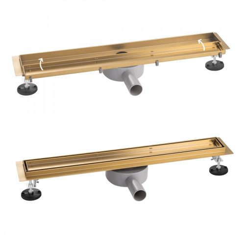 arany zuhanylefolyó 100 cm - átfordítható fedlap